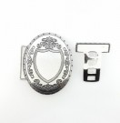 Nordmøre Beltespenne Monogram Oksydert 925 Sølv thumbnail