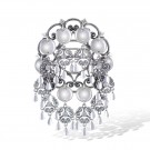 Sølje Oksydert 925 Sølv m/Blanke stener thumbnail